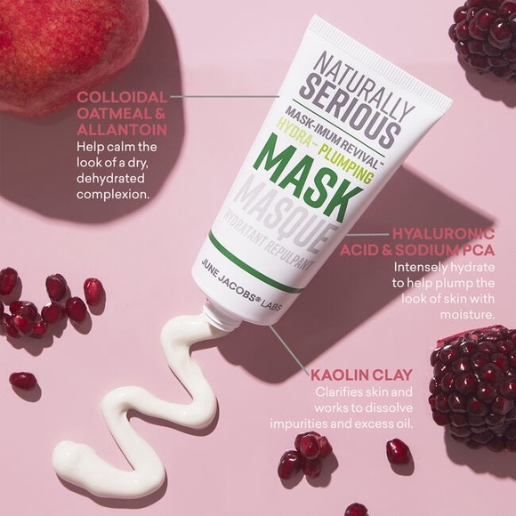 🖤NATURALLY SERIOUS MASK-IMUM REVIVAL HYDRA PLUMP MASK HYDRATE RADIANT HEALTHY - Picture 2 of 3